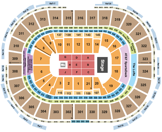 TD Garden Stevie Nicks Seating Chart